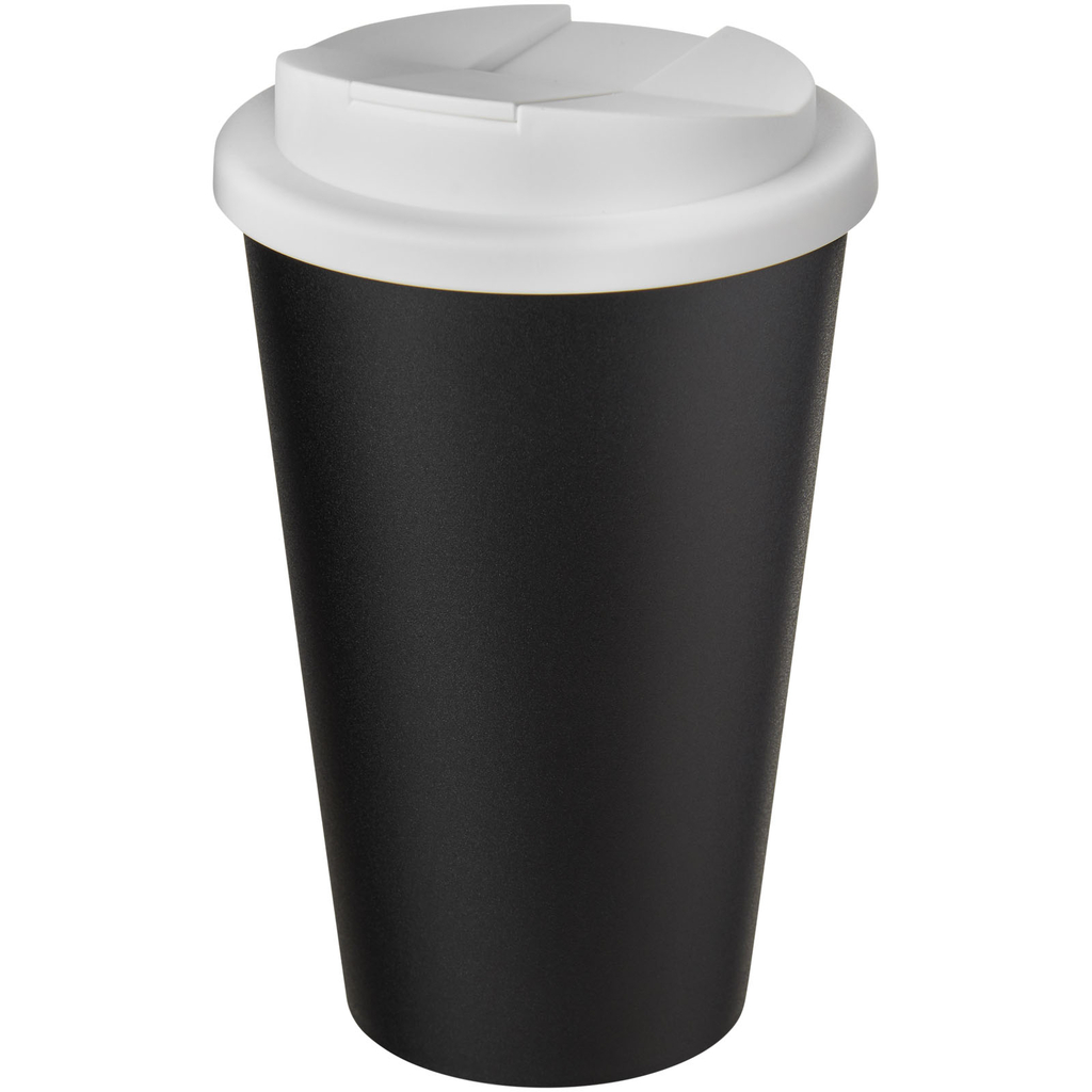 Кружка Americano Eco, колір білий, суцільний чорний - 21042501- Фото №1 Кружка Americano Eco, колір білий, суцільний чорний - 21042501- Фото №1