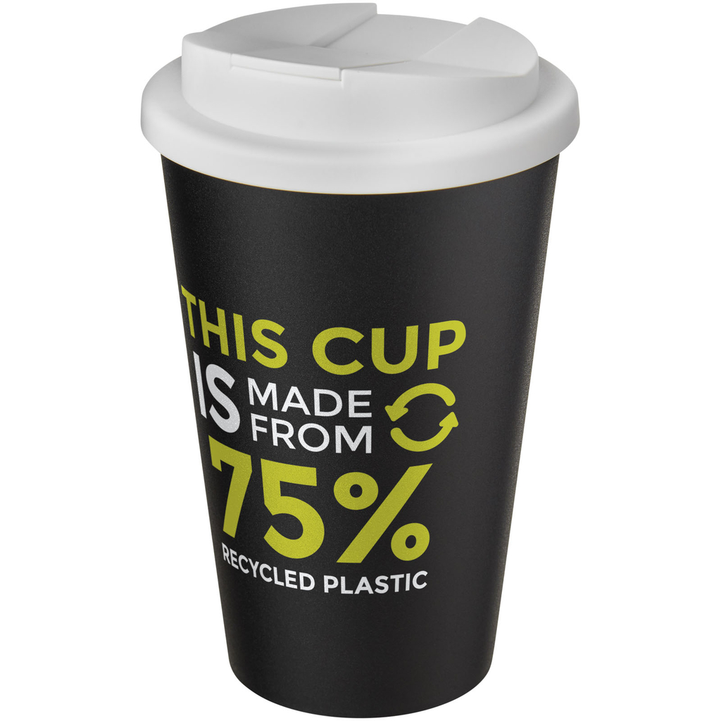 Кружка Americano Eco, колір білий, суцільний чорний - 21042501- Фото №2 Кружка Americano Eco, колір білий, суцільний чорний - 21042501- Фото №2
