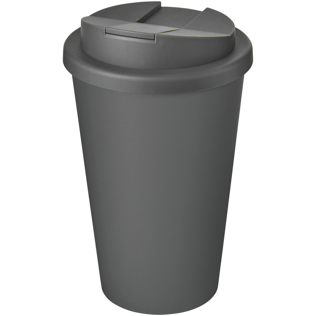 Кухоль з герметичною кришкою Americano® Eco з переробленого матеріалу об'ємом 350 мл, колір сірий - 21042508- Фото №1 Кухоль з герметичною кришкою Americano® Eco з переробленого матеріалу об'ємом 350 мл, колір сірий - 21042508- Фото №1