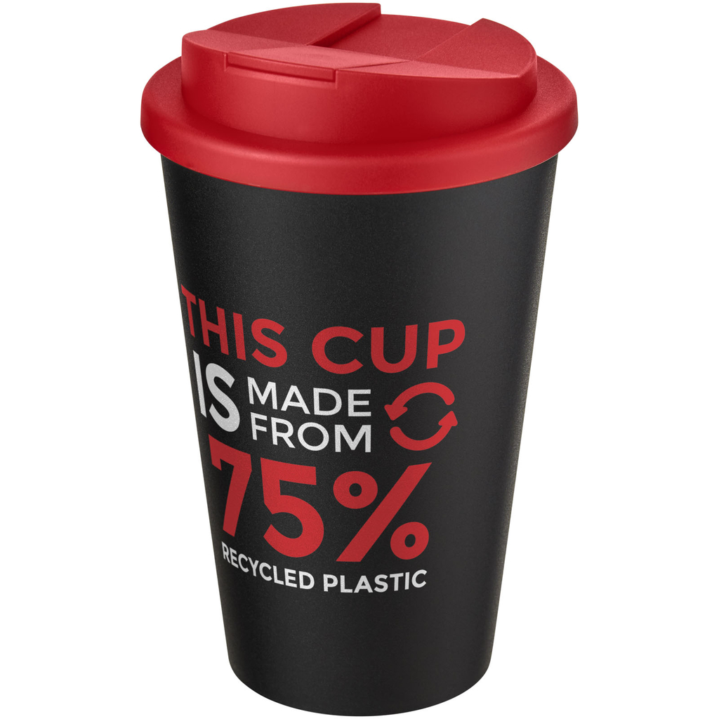 Кружка Americano Eco, колір червоний, суцільний чорний - 21042521- Фото №2 Кружка Americano Eco, колір червоний, суцільний чорний - 21042521- Фото №2