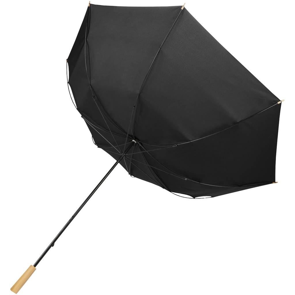 Зонт Romee 30 дюймів, колір суцільний чорний - 10940990- Фото №4