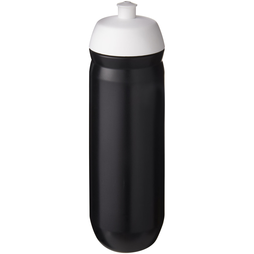 Бутылка спортивная HydroFlex, цвет белый, сплошной черный - 21044392- Фото №1