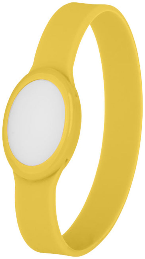 Силіконовий браслет з багатобарвним ліхтариком, колір жовтий