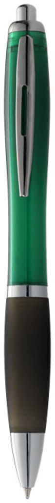 Шариковая ручка Nash, цвет зеленый, сплошной черный