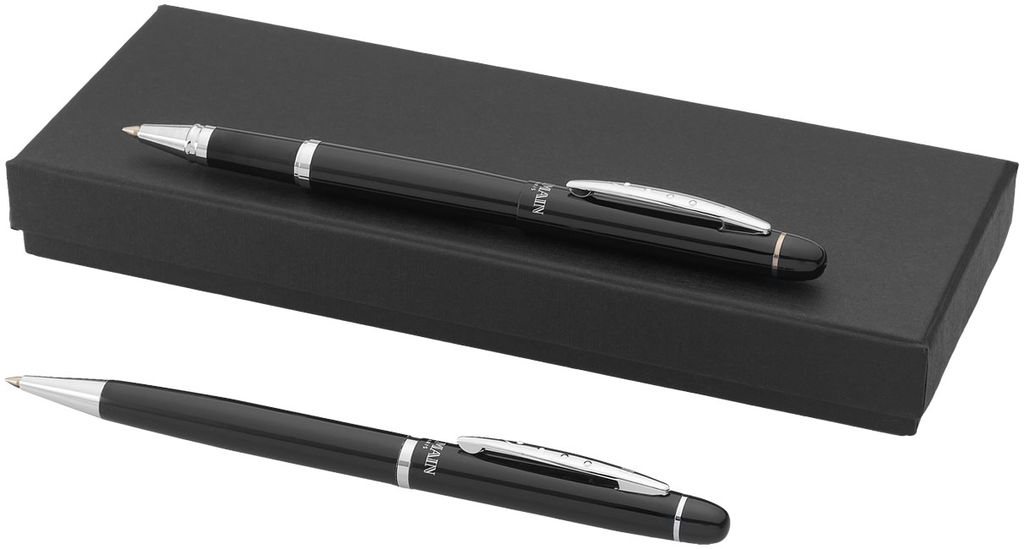 Подарочный набор ручек, цвет сплошной черный
