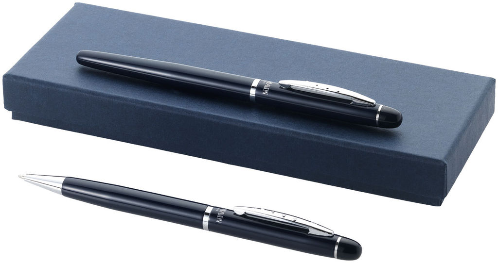 Подарунковий набір ручок, колір темно-синій