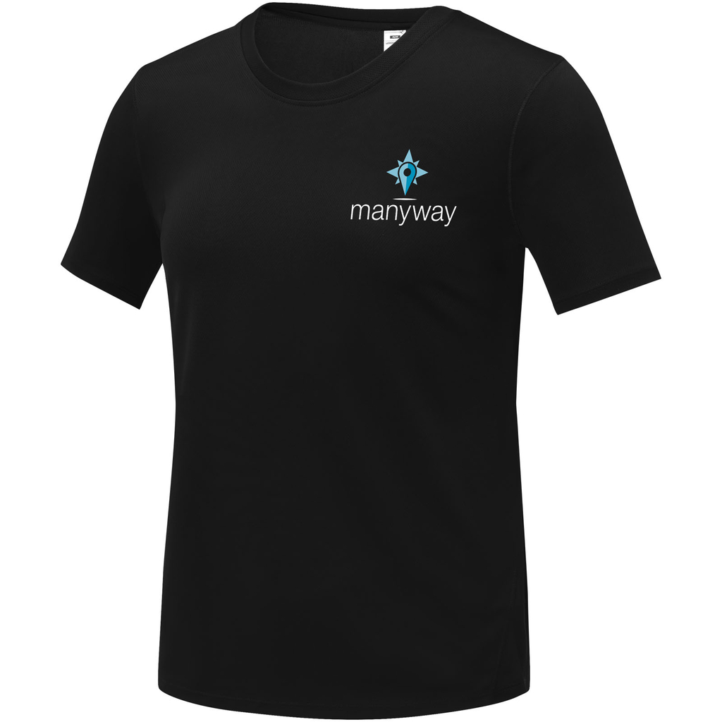 Kratos Женская футболка с короткими рукавами, цвет сплошной черный размер S - 39020901- Фото №2 Kratos Женская футболка с короткими рукавами, цвет сплошной черный размер S - 39020901- Фото №2