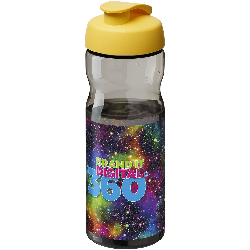 Бутылка спортивная H2O Active Base Tritan, цвет темно-серый, желтый - 21043604- Фото №2