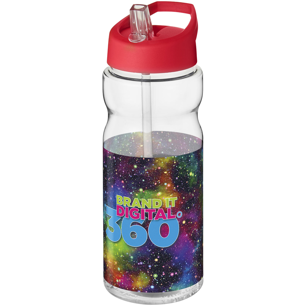 Бутылка спортивная H2O Active Base Tritan, цвет прозрачный, красный - 21043710- Фото №2