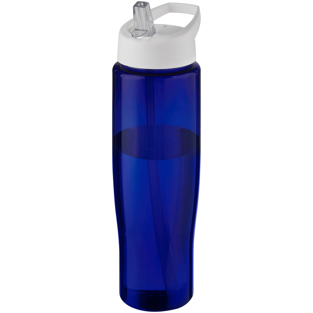 Спортивна пляшка H2O Active® Eco Tempo об'ємом 700 мл з кришкою-носиком, колір білий, синій - 21044903- Фото №1