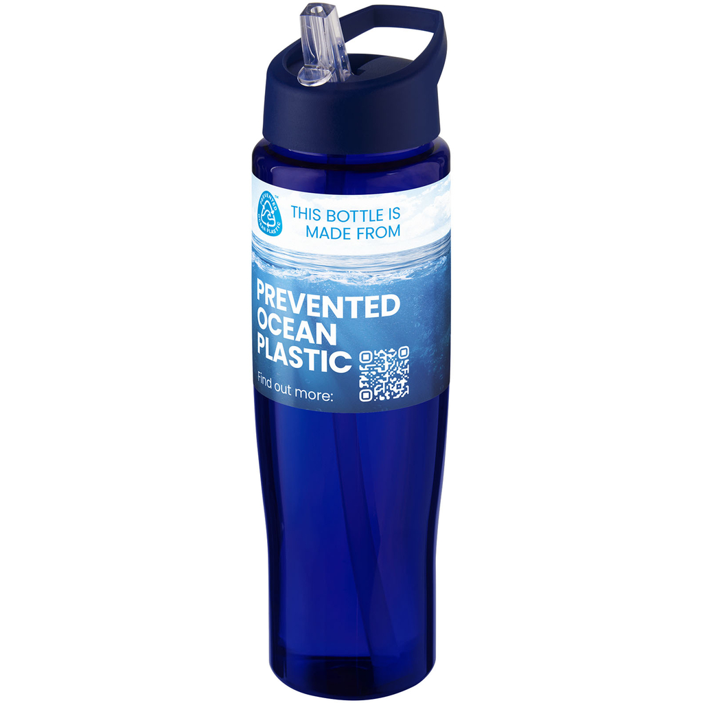Спортивна пляшка H2O Active® Eco Tempo об'ємом 700 мл з кришкою-носиком, колір синій - 21044952- Фото №2