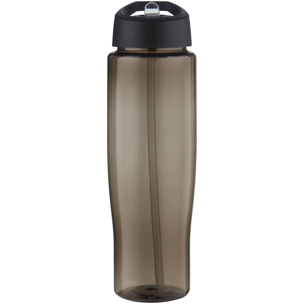 Спортивна пляшка H2O Active® Eco Tempo об'ємом 700 мл з кришкою-носиком, колір суцільний чорний, темно-сірий - 21044990- Фото №3