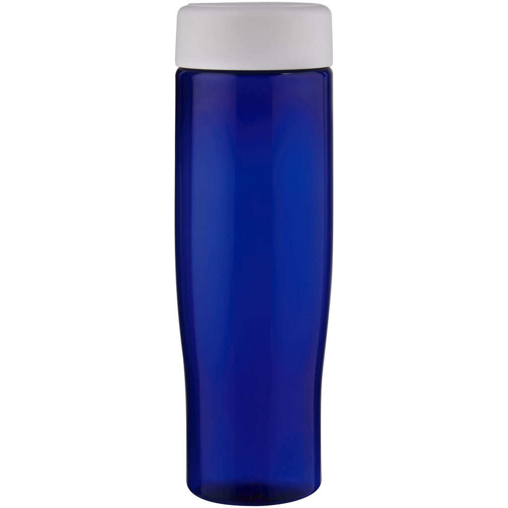 Пляшка для води H2O Active® Eco Tempo об'ємом 700 мл з кришкою, що закручується., колір білий, синій - 21045003- Фото №4