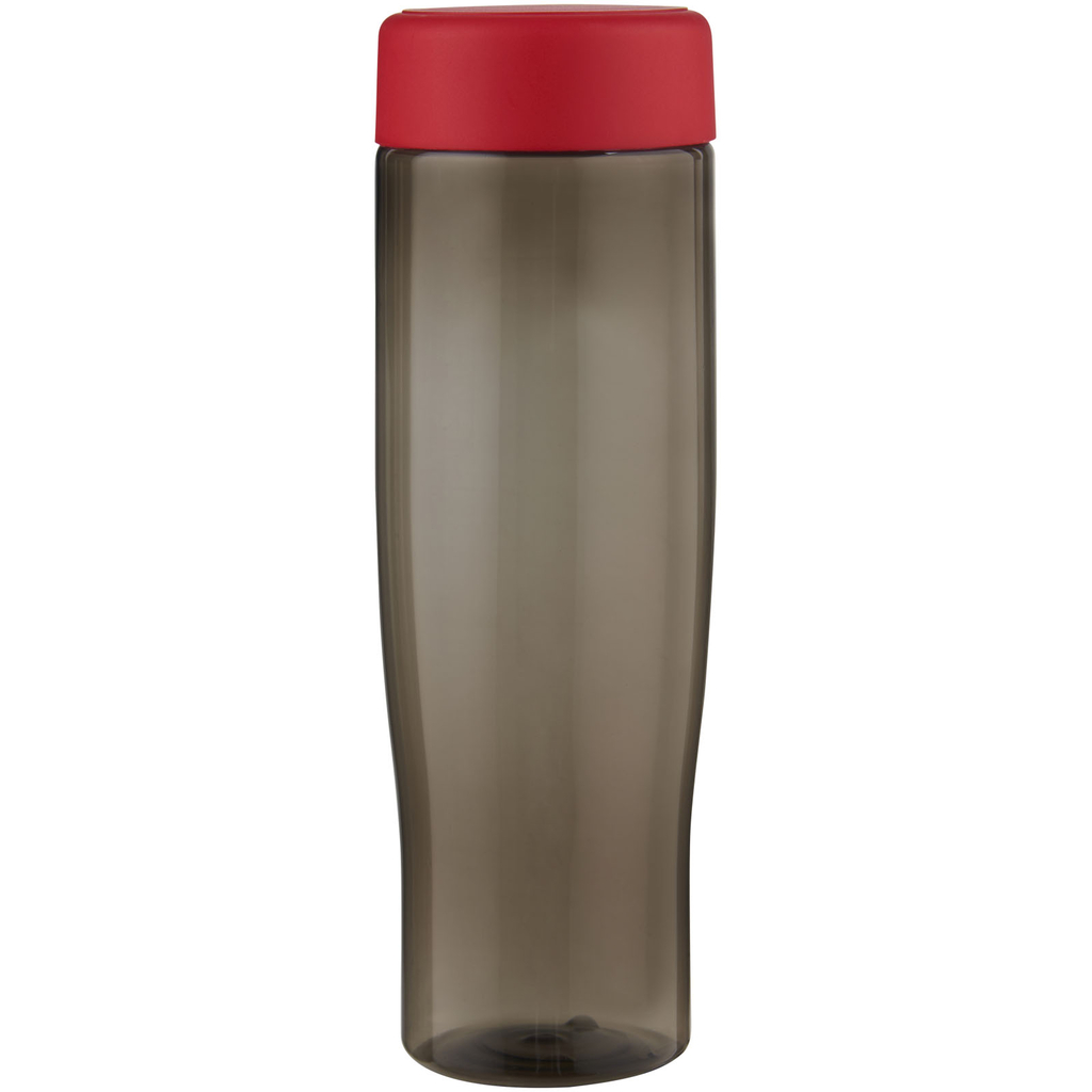 Пляшка для води H2O Active® Eco Tempo об'ємом 700 мл з кришкою, що закручується., колір червоний, темно-сірий - 21045021- Фото №4
