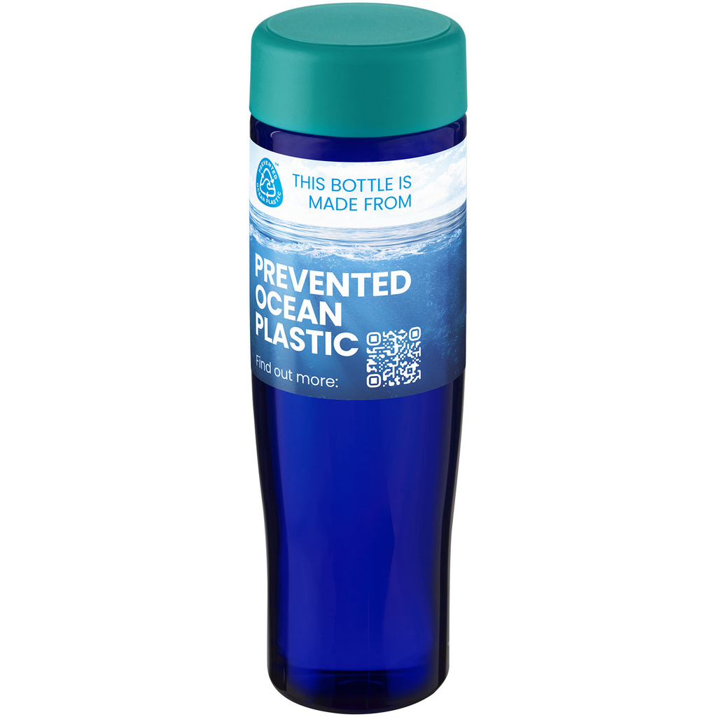 Пляшка для води H2O Active® Eco Tempo об'ємом 700 мл з кришкою, що закручується., колір аква, синій - 21045051- Фото №2
