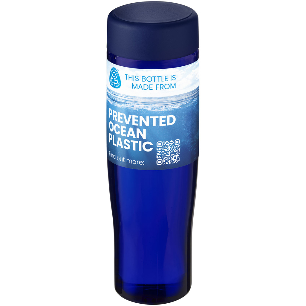 Пляшка для води H2O Active® Eco Tempo об'ємом 700 мл з кришкою, що закручується., колір синій - 21045052- Фото №2