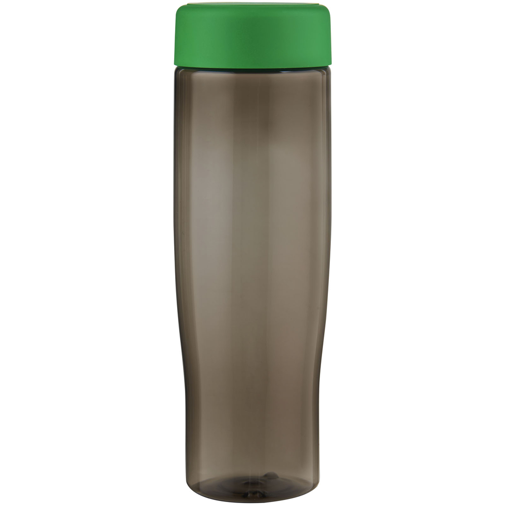 Пляшка для води H2O Active® Eco Tempo об'ємом 700 мл з кришкою, що закручується., колір зелений, темно-сірий - 21045061- Фото №4