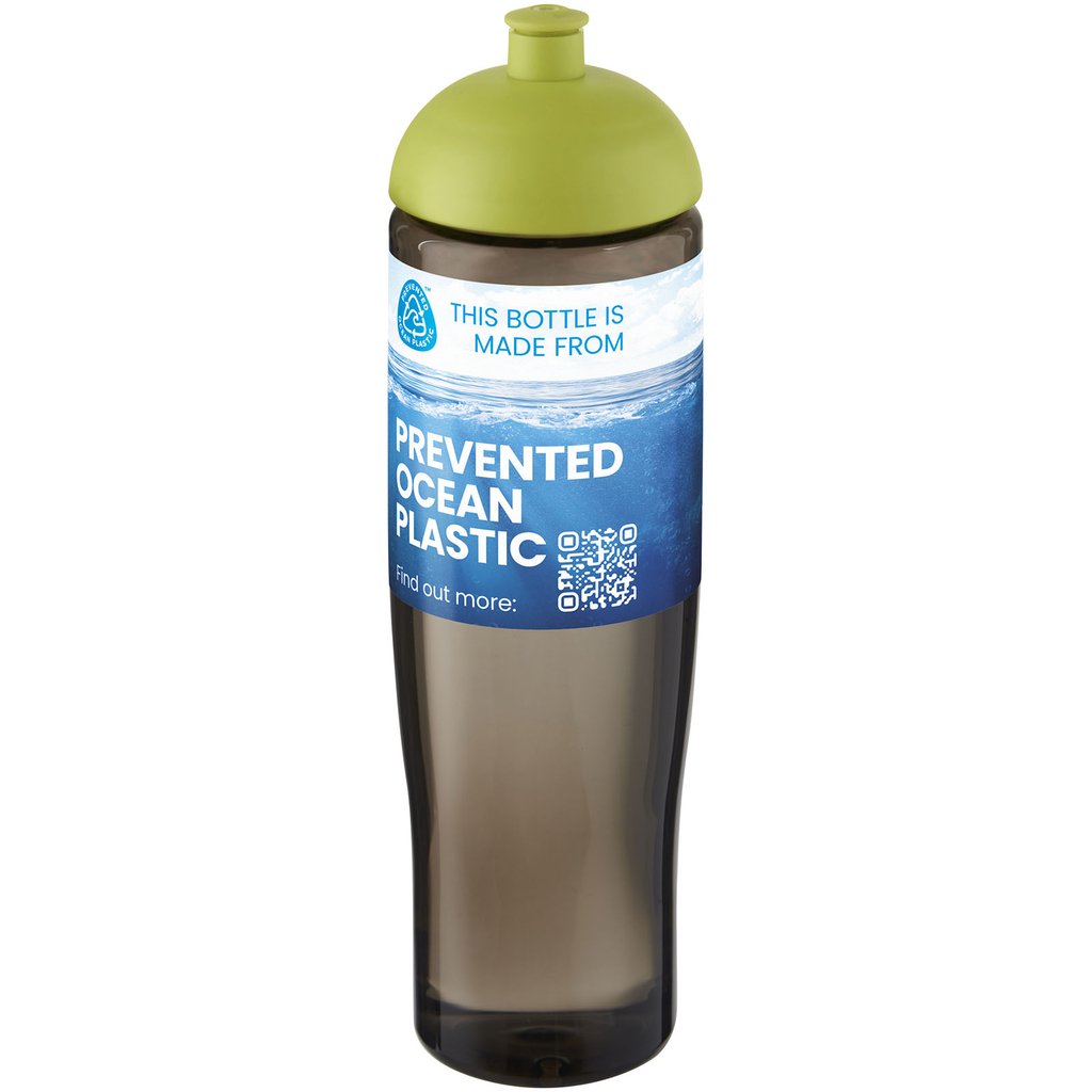 Спортивна пляшка H2O Active® Eco Tempo об'ємом 700 мл із куполоподібною кришкою, колір лайм, темно-сірий - 21045163- Фото №2