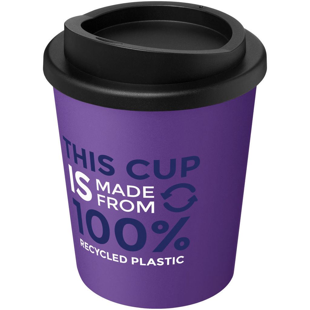 Americano® Espresso Термосткан із переробленого матеріалу об'ємом 250 мл, колір пурпурний, суцільно чорний - 21045237- Фото №2