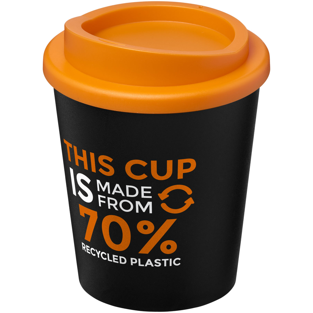 Кружка Americano Espresso Eco, колір суцільний чорний, помаранчевий - 21045402- Фото №2