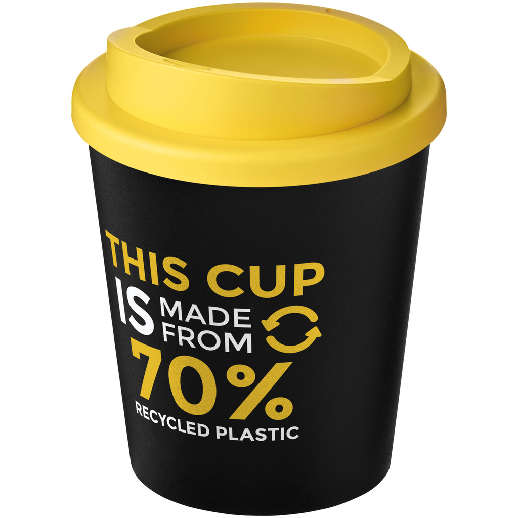 Кружка Americano Espresso Eco, колір суцільний чорний, жовтий - 21045403- Фото №2