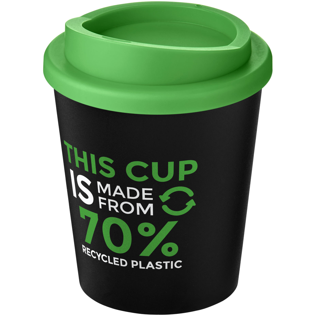 Кружка Americano Espresso Eco, колір суцільний чорний, зелений - 21045405- Фото №2