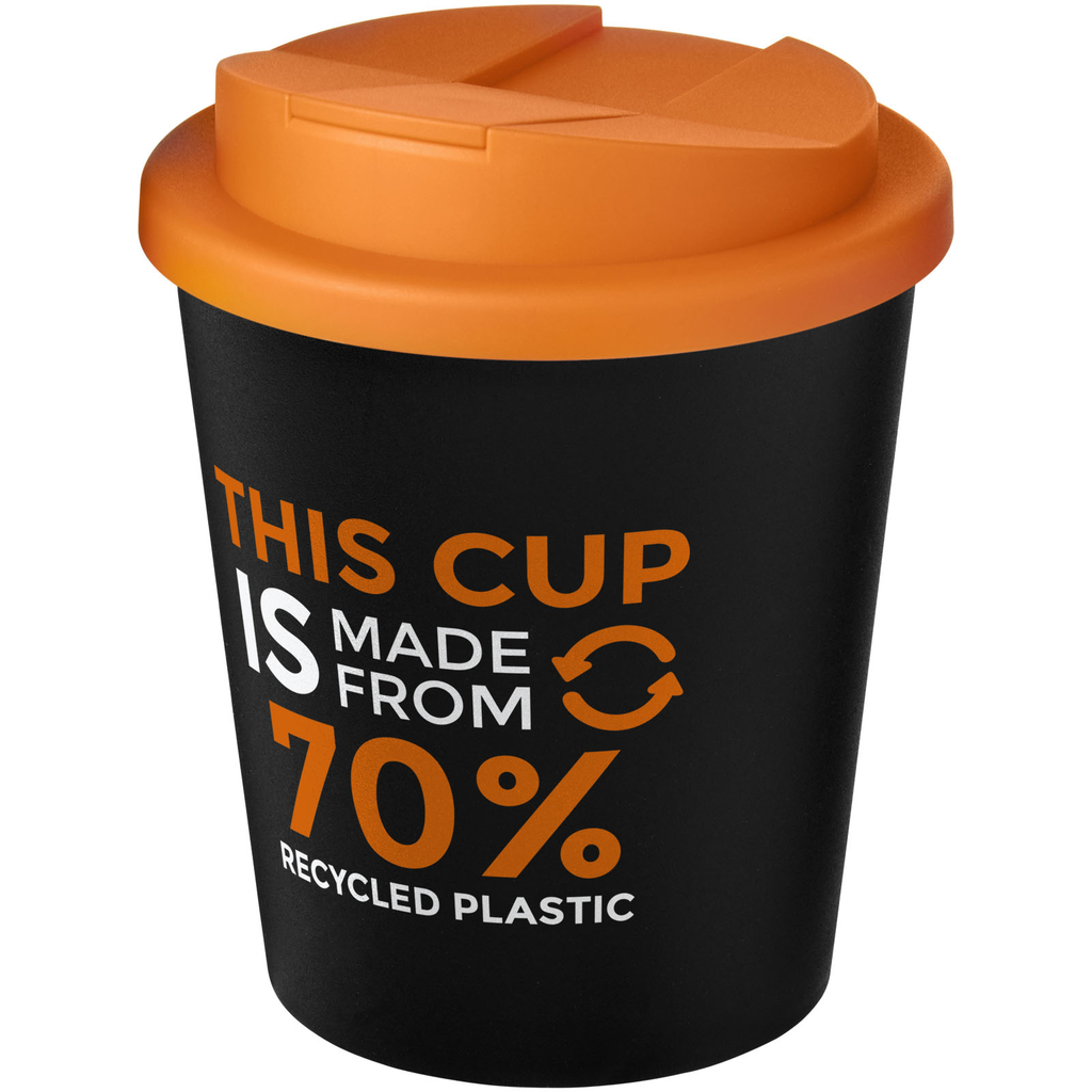 Кружка Americano Espresso Eco, колір суцільний чорний, помаранчевий - 21045502- Фото №2