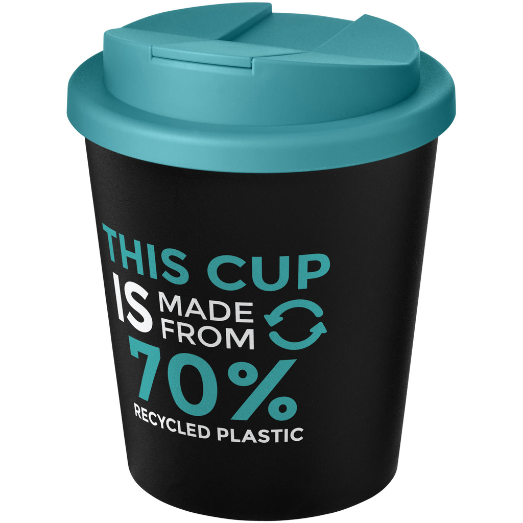 Кружка Americano Espresso Eco, колір суцільний чорний, морський хвильовий колір - 21045508- Фото №2