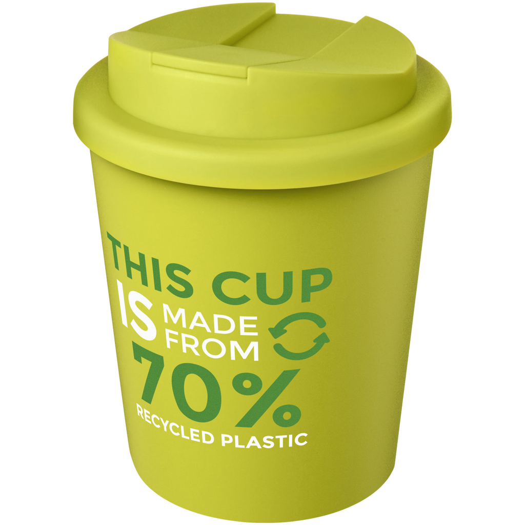 Americano® Espresso Eco Кружка из переработанного материала с герметичной крышкой объемом 250 мл, цвет лайм - 21045563- Фото №2