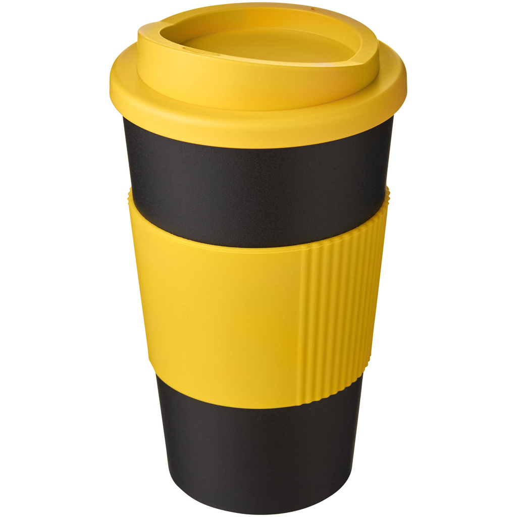 Americano® Термокружка об'ємом 350 мл, колір жовтий, суцільний чорний - 22000211- Фото №1 Americano® Термокружка об'ємом 350 мл, колір жовтий, суцільний чорний - 22000211- Фото №1