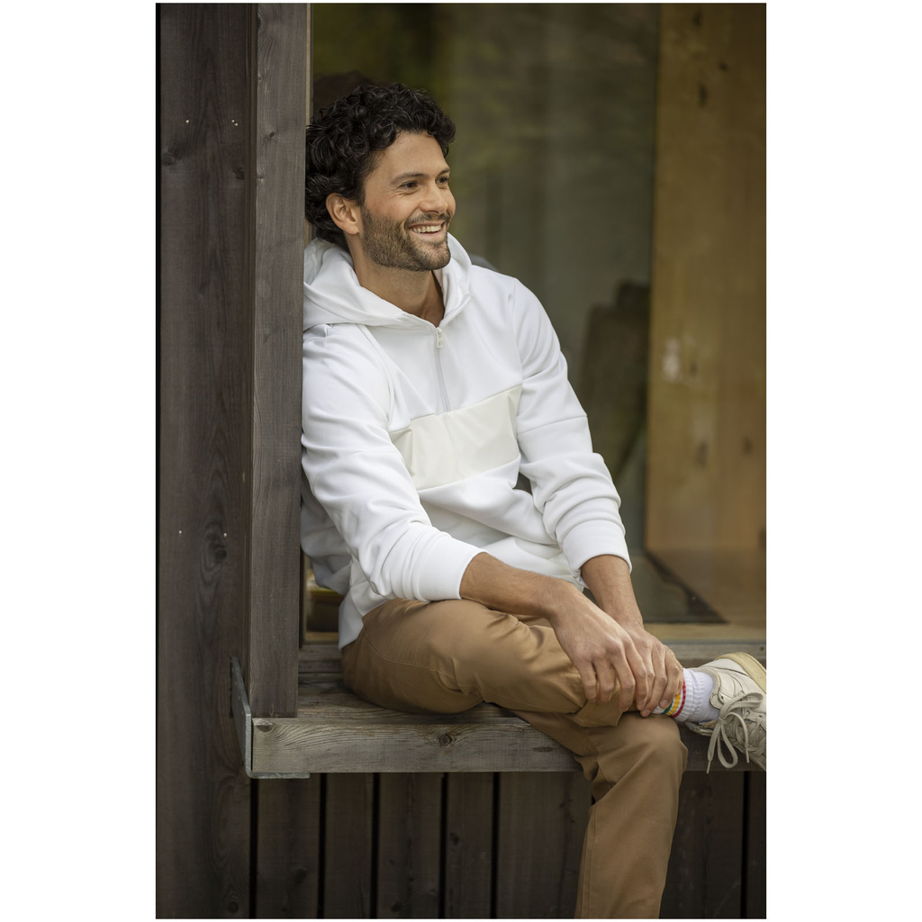 Мужской свитер анорак Sayan на молнии на половину длины с капюшоном, цвет темно-синий  размер 3XL - 39472556- Фото №5 Мужской свитер анорак Sayan на молнии на половину длины с капюшоном, цвет темно-синий  размер 3XL - 39472556- Фото №5