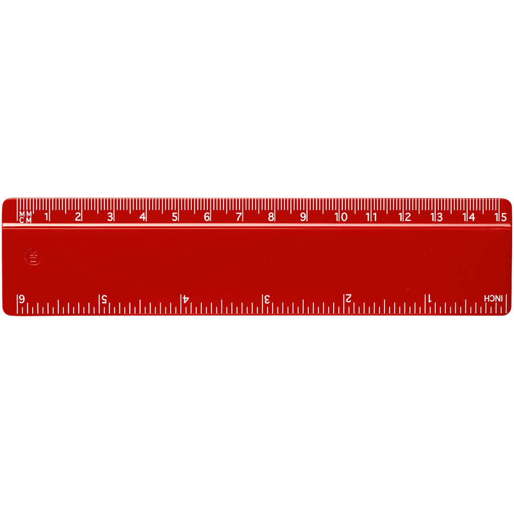 Линейка Refari из переработанного пластика длиной 15 см, цвет красный - 21046721- Фото №3