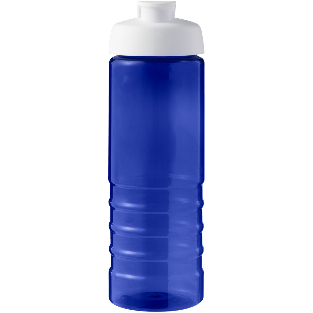 Спортивная бутылка H2O Active® Eco Treble объемом 750 мл с куполообразной крышкой, цвет cиний, белый - 21047907- Фото №3