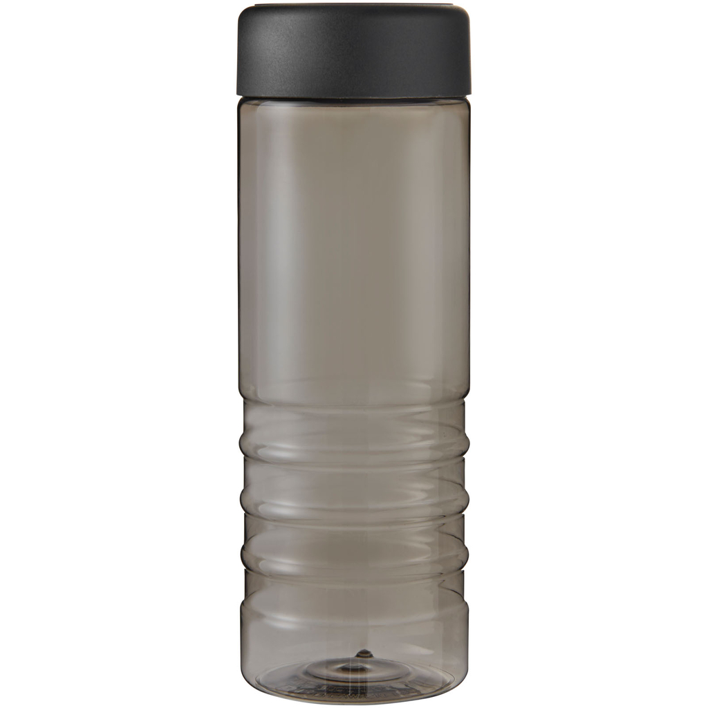 H2O Active® Eco Treble 750 мл бутылка для воды, цвет темно-серый, сплошной черный - 21048100- Фото №4