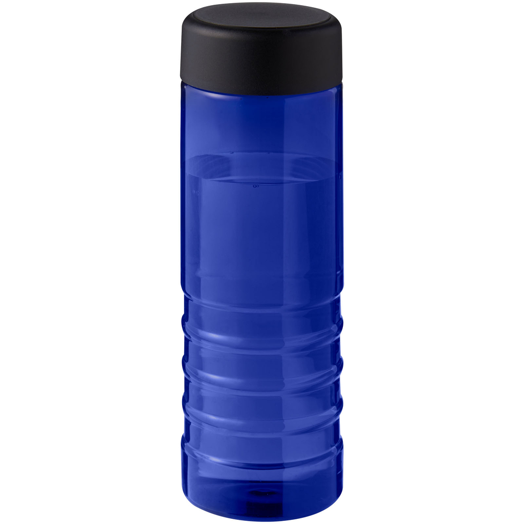 H2O Active® Eco Treble 750 мл пляшка для води, колір синій, суцільний чорний - 21048104- Фото №1