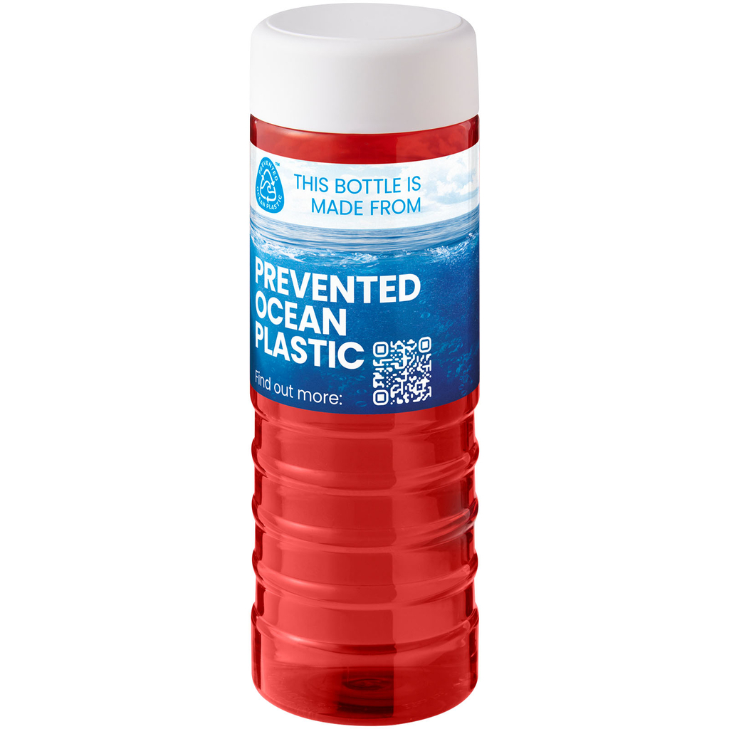 H2O Active® Eco Treble 750 мл бутылка для воды, цвет красный, белый - 21048107- Фото №2