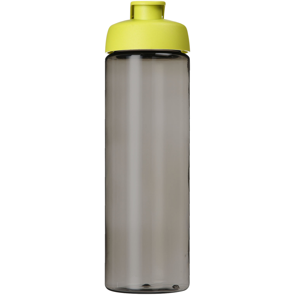 Спортивная бутылка H2O Active® Eco Vibe объемом 850 мл с откидывающейся крышкой, цвет темно-серый, лайм - 21048302- Фото №3