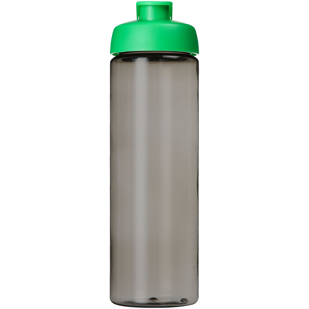 Спортивна пляшка H2O Active® Eco Vibe об'ємом 850 мл з кришкою, що відкидається, колір темно-сірий, зелений - 21048303- Фото №3