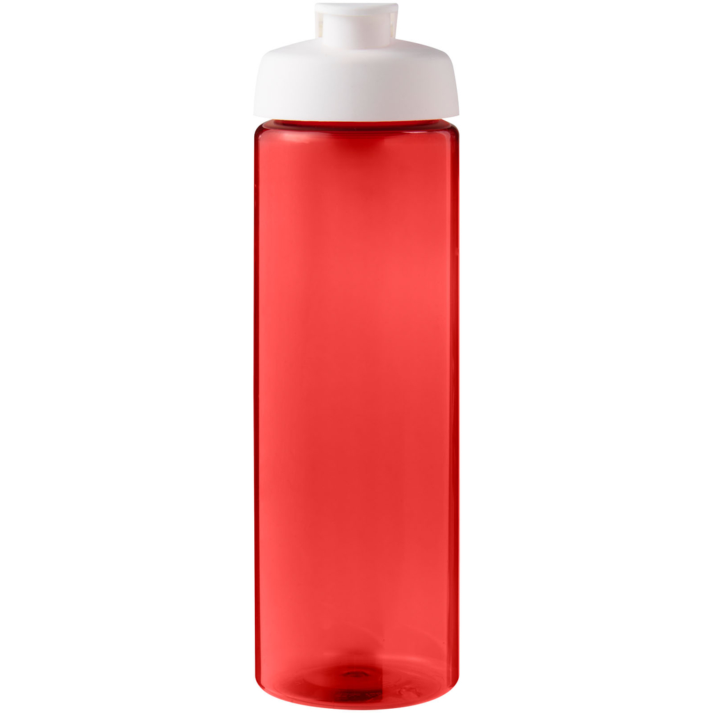 Спортивна пляшка H2O Active® Eco Vibe об'ємом 850 мл з кришкою, що відкидається, колір червоний, білий - 21048309- Фото №3