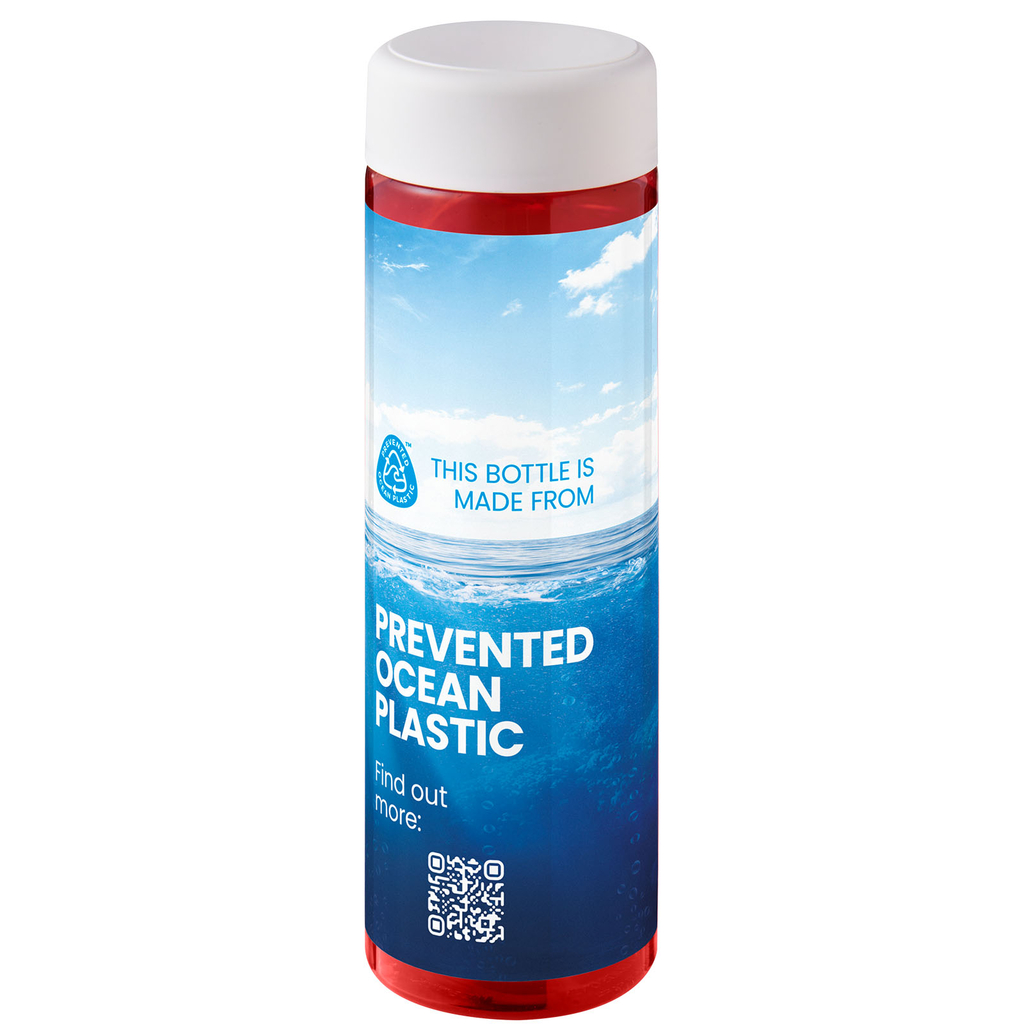 Пляшка для води H2O Active® Eco Vibe об'ємом 850 мл, колір червоний, білий - 21048507- Фото №2