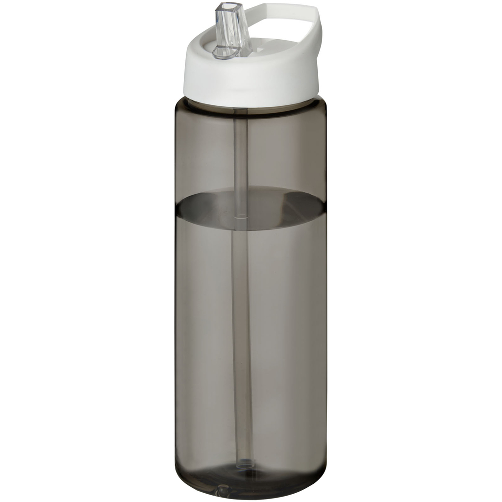 Спортивная бутылка H2O Active® Eco Vibe объемом 850 мл с крышкой-носиком, цвет темно-серый, белый - 21048601- Фото №1