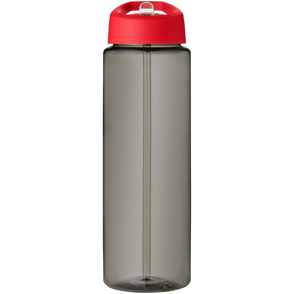 Спортивная бутылка H2O Active® Eco Vibe объемом 850 мл с крышкой-носиком, цвет темно-серый, красный - 21048602- Фото №3