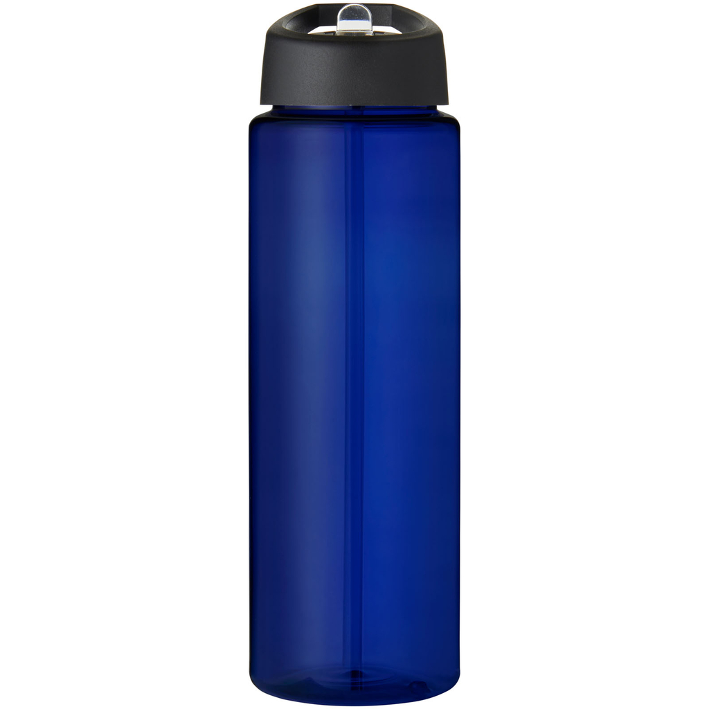 Спортивная бутылка H2O Active® Eco Vibe объемом 850 мл с крышкой-носиком, цвет cиний, сплошной черный - 21048606- Фото №3