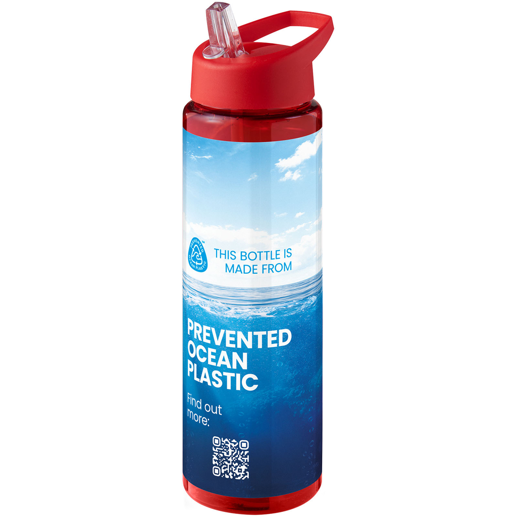 Спортивная бутылка H2O Active® Eco Vibe объемом 850 мл с крышкой-носиком, цвет красный, красный - 21048610- Фото №2