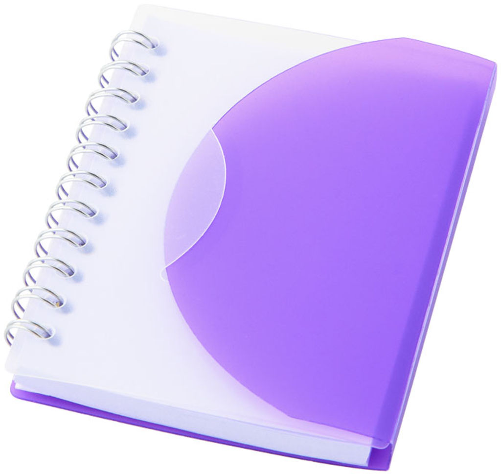 Блокнот Post А7, цвет пурпурный, прозрачный