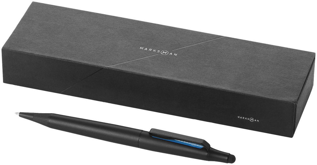 Шариковая ручка-стилус Trigon, цвет сплошной черный