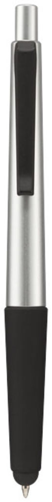 Шариковая ручка-стилус Gumi, цвет серебряный, сплошной черный