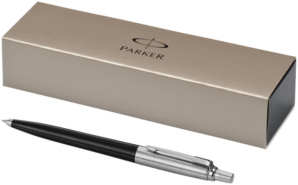 Шариковая ручка Jotter, цвет сплошной черный, серебряный