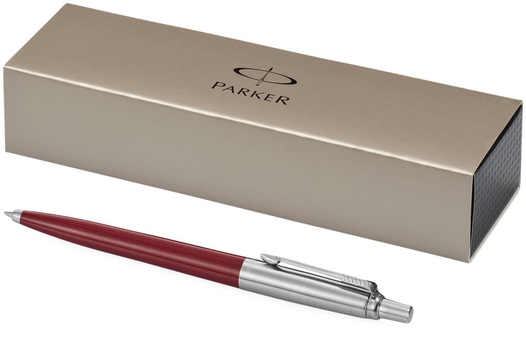 Шариковая ручка Jotter, цвет красный, серебряный