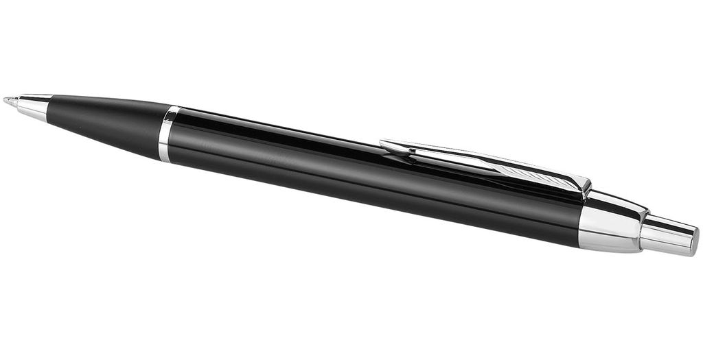 Шариковая ручка Parker IM, цвет сплошной черный, серебряный